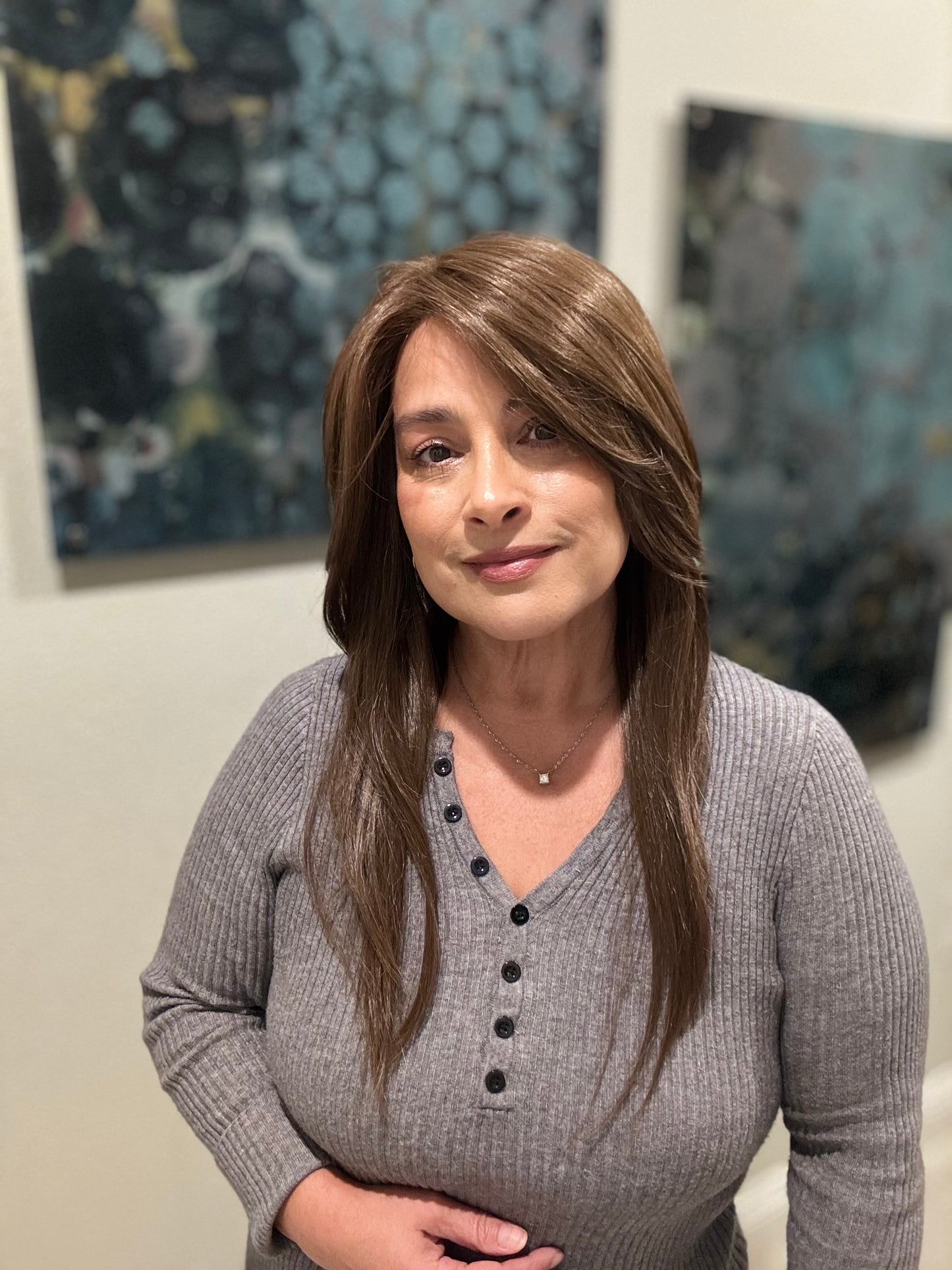 Lorna Glam in Mocca Dawn (10 R) TressAllure Full Mono Collab Style