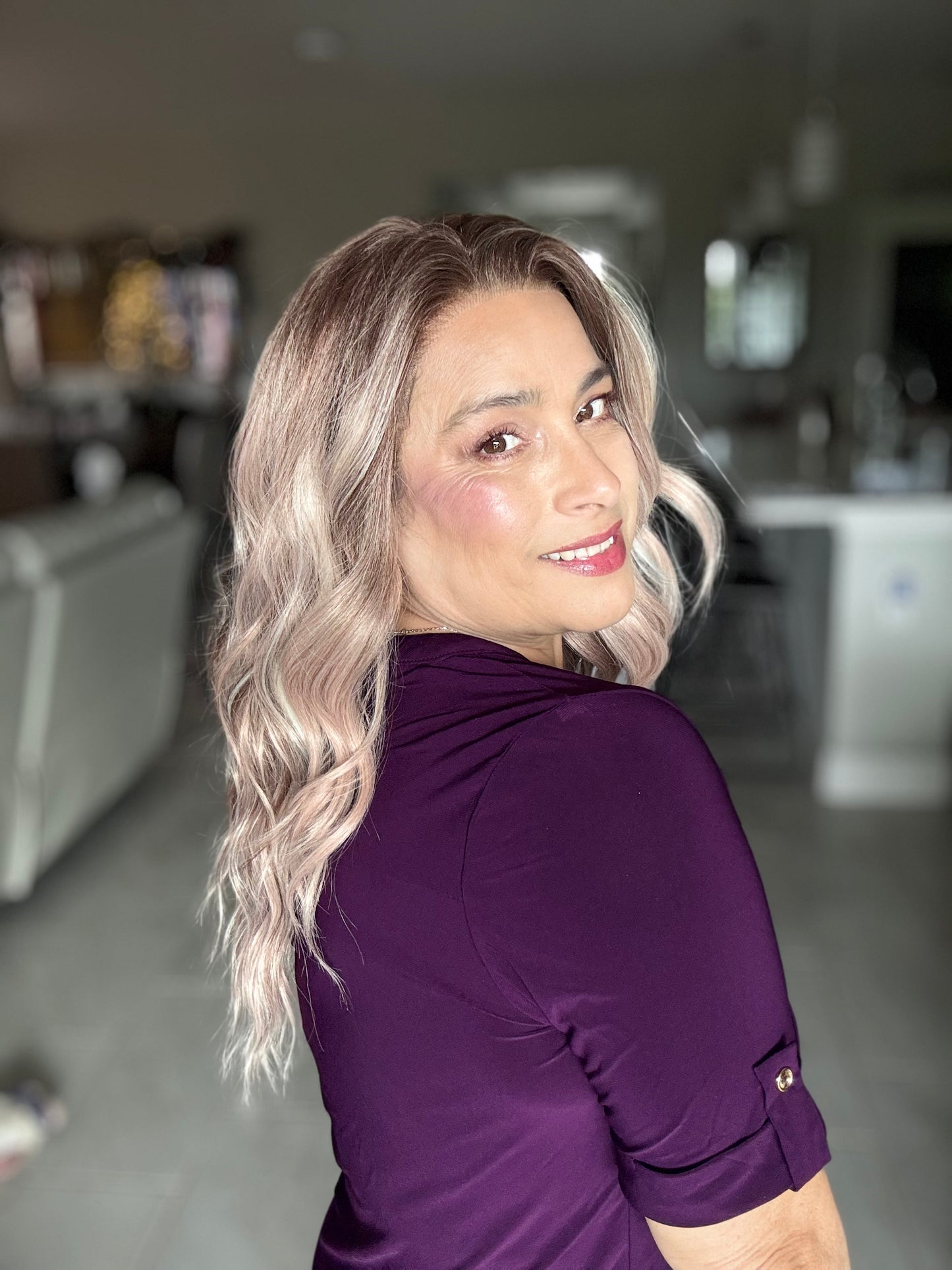 OPEN BOX: CARKIRA Violet 20" in Almafi Apricot - 13x4 Lace Front Wig