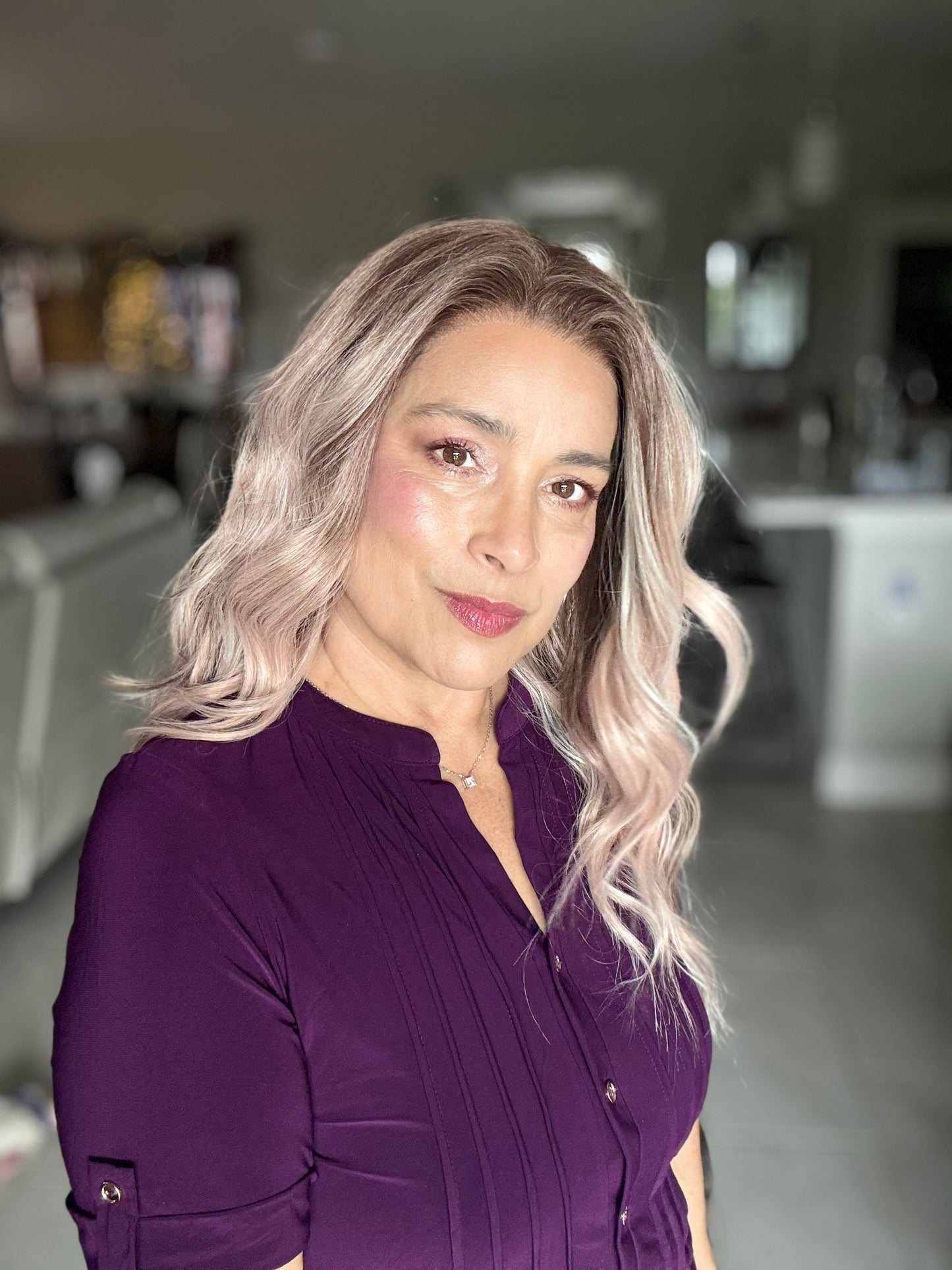 OPEN BOX: CARKIRA Violet 20" in Almafi Apricot - 13x4 Lace Front Wig