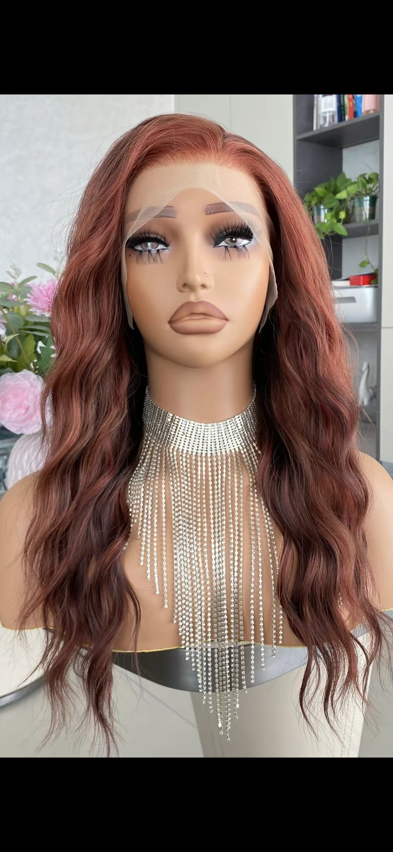 CARKIRA - Amelia -  Dark Copper Red - 13x4 Lace Front  - Medium Cap - FREE SHIPPING