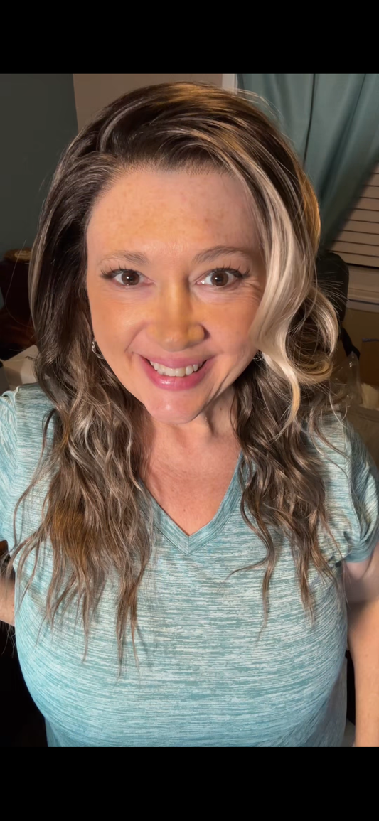 NEW RELEASE - CARKIRA - Dora - 18" 13x4 Lace Front Wig Scandinavian Hairline Ash Brown Highlight Blonde - Medium Cap - FREE SHIPPING