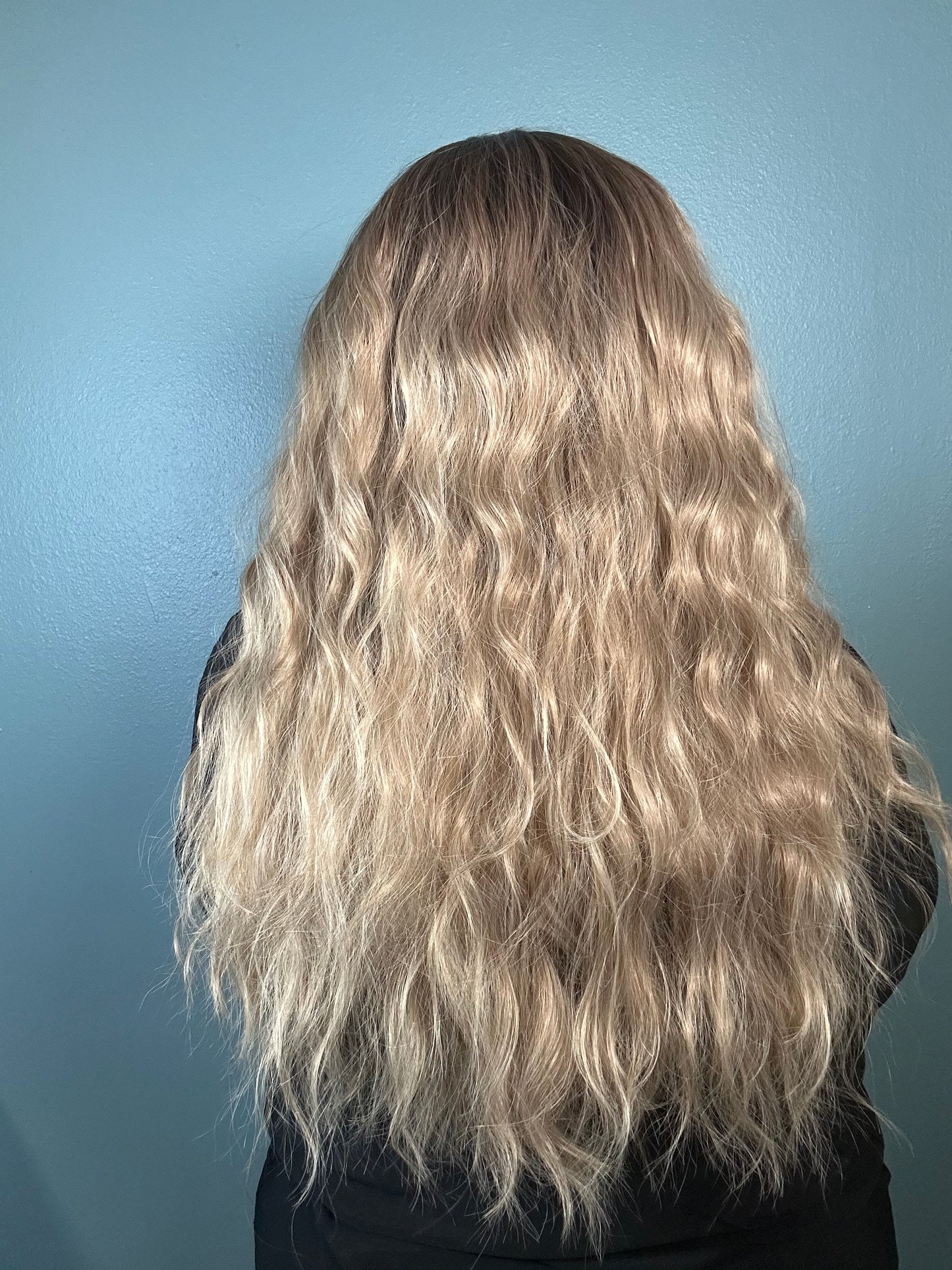 CARKIRA Cora Blushroom Beige 22 Inch Body Wave 13x4 Lace Front Synthetic Wig Glueless Pre-Cut Natural Hairline Heat-Friendly