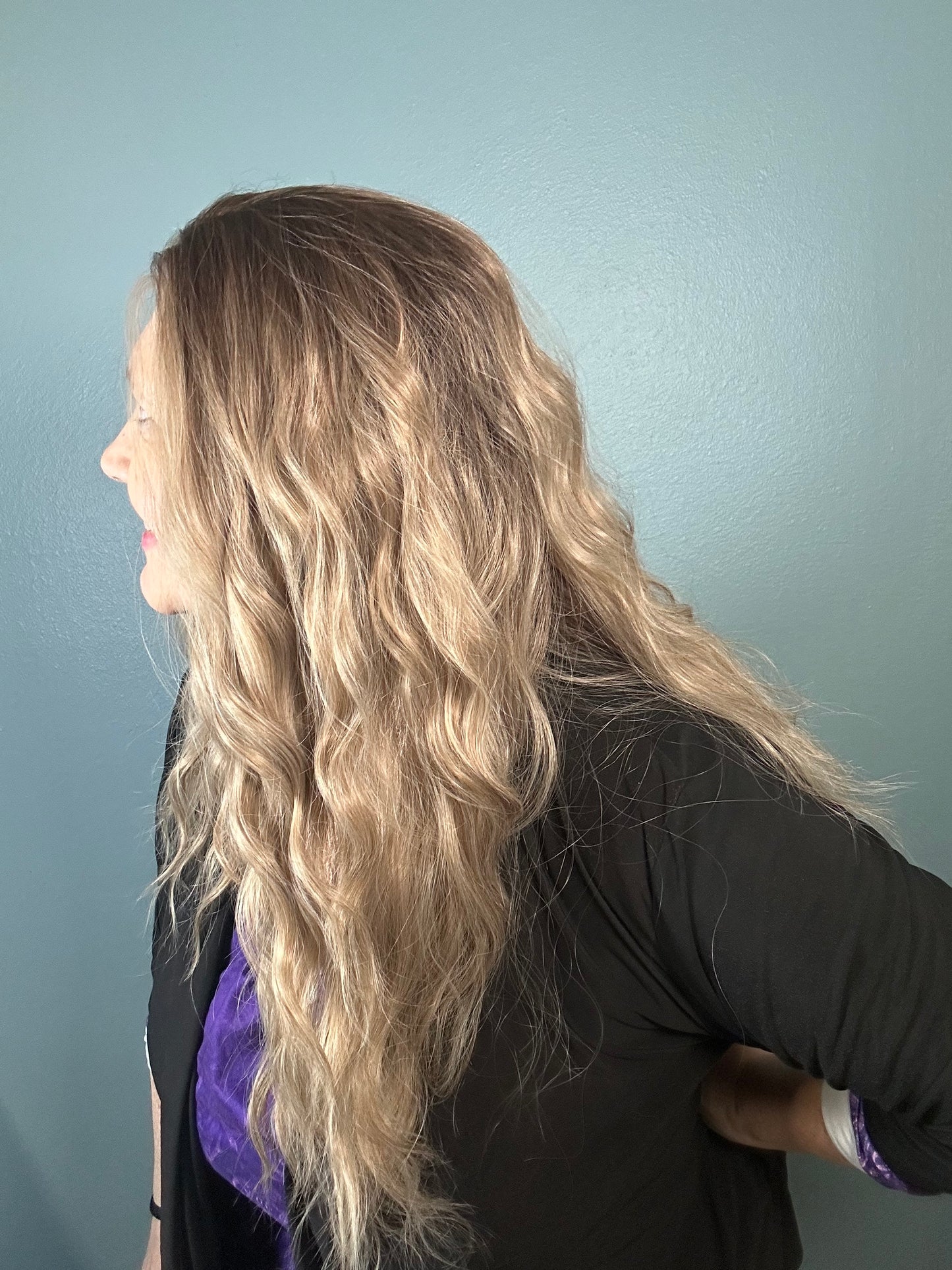 CARKIRA Cora Blushroom Beige 22 Inch Body Wave 13x4 Lace Front Synthetic Wig Glueless Pre-Cut Natural Hairline Heat-Friendly