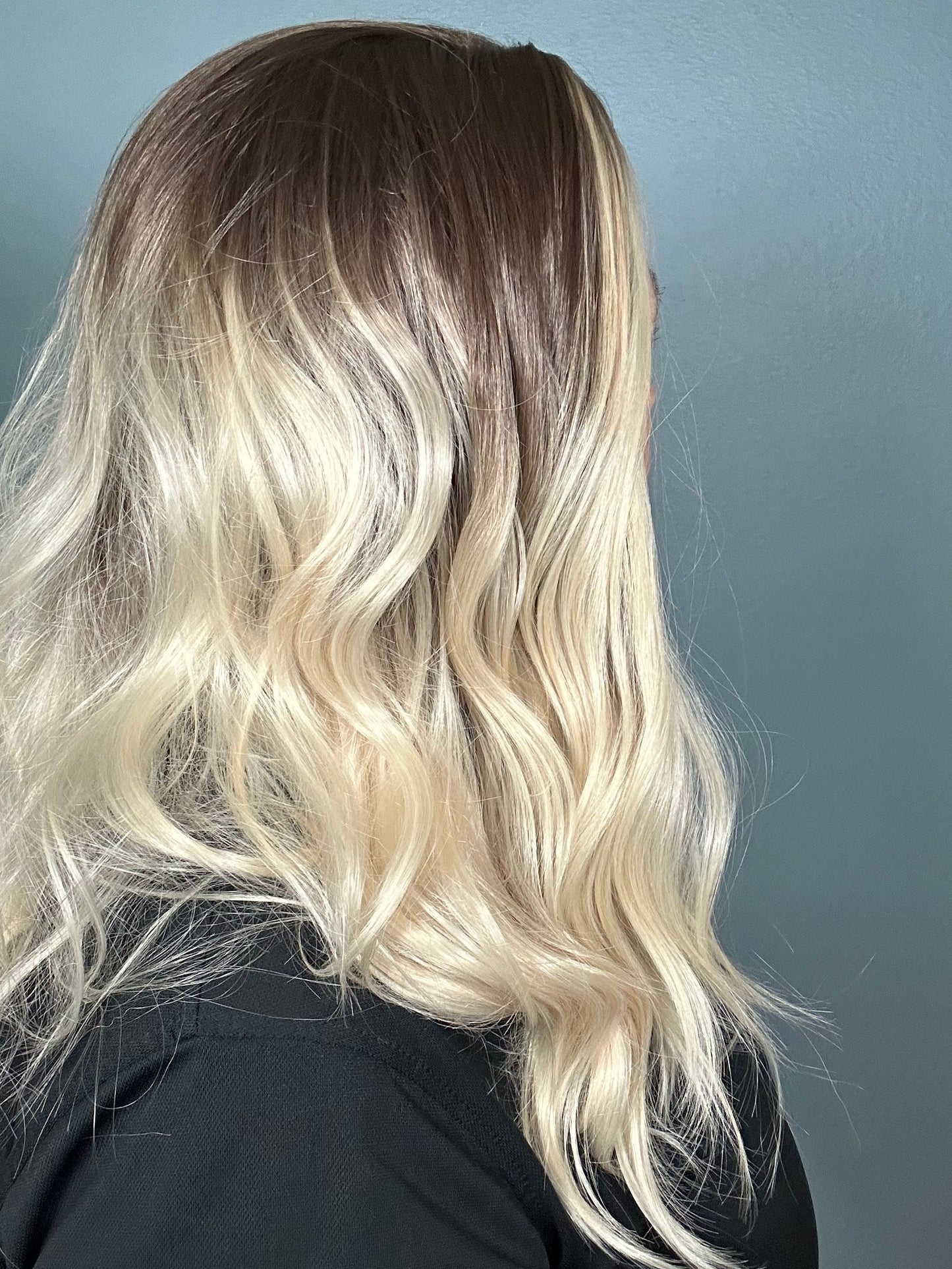 CARKIRA Brielle 20-24" in Banana Split Blonde with a Fudge Shadow Root 13x4 Lace Front Wig 20" with Average Cap