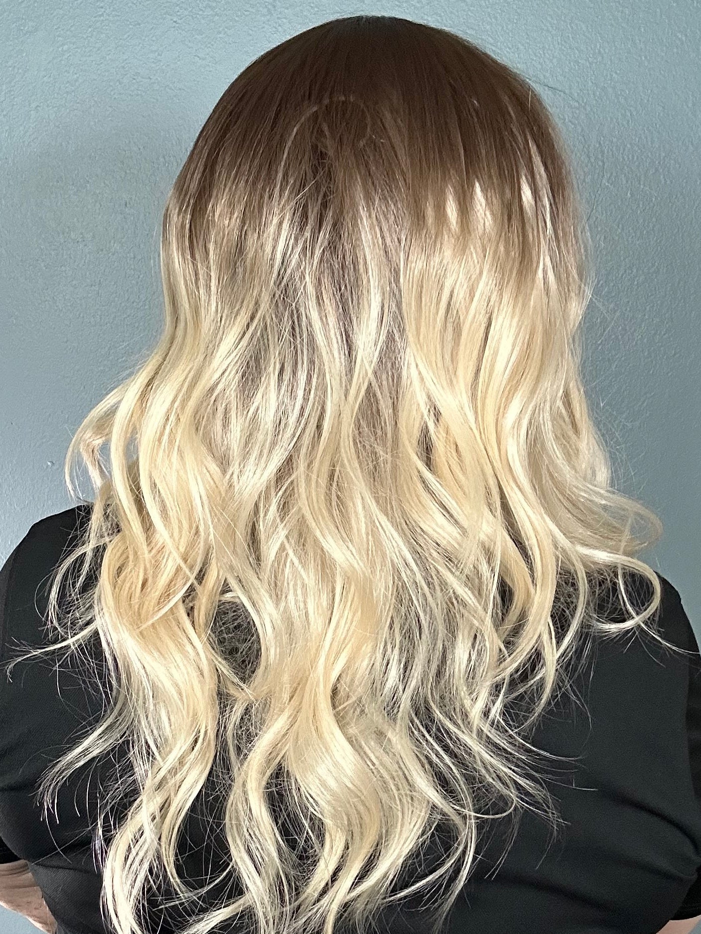 CARKIRA Brielle 20-24" in Banana Split Blonde with a Fudge Shadow Root 13x4 Lace Front Wig 20" with Average Cap