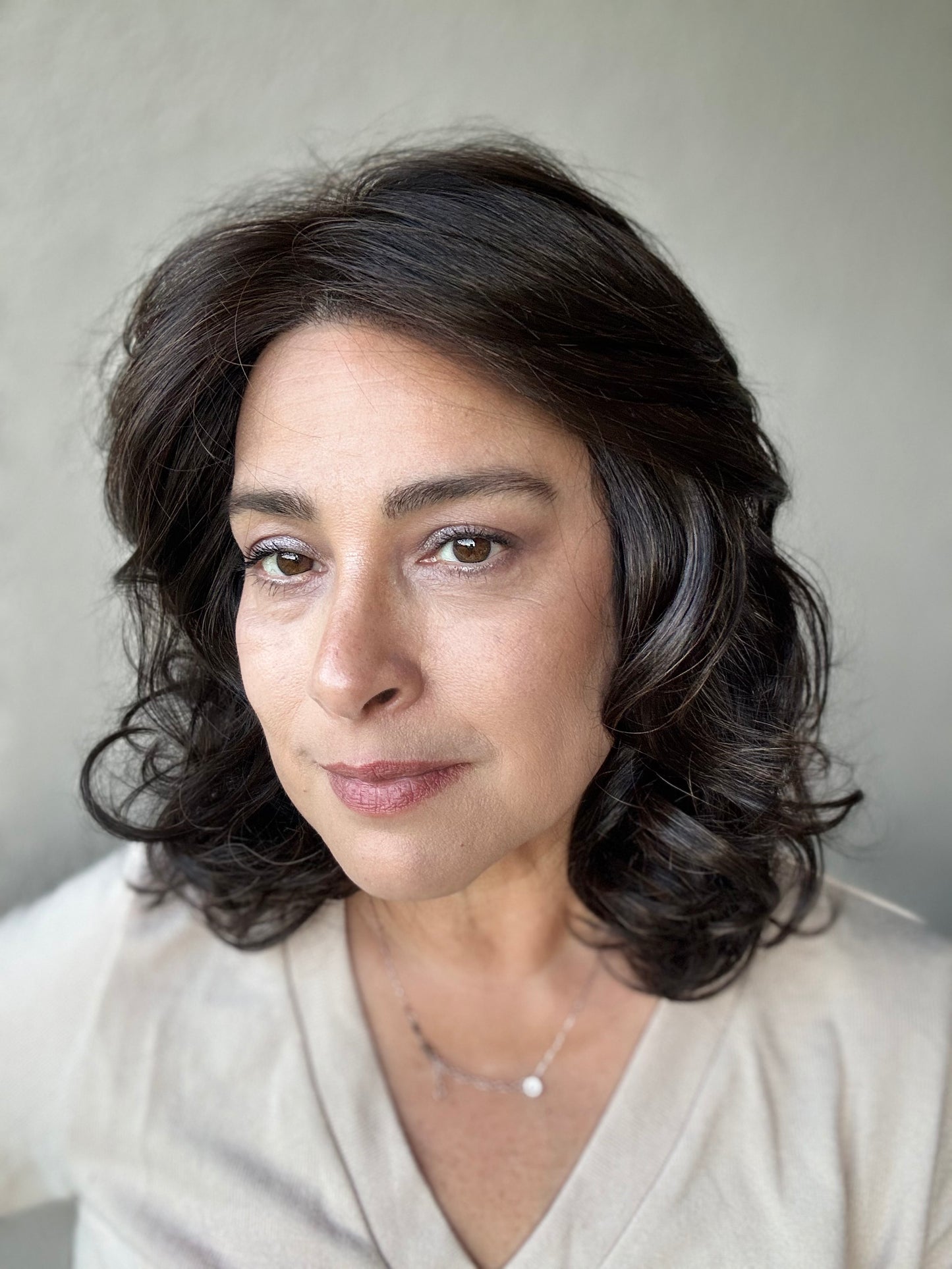 Casual Carlie - Styles by Selene- Heat-friendly Left Mono-part - Tress Allure-Boss Crowns Collab Style