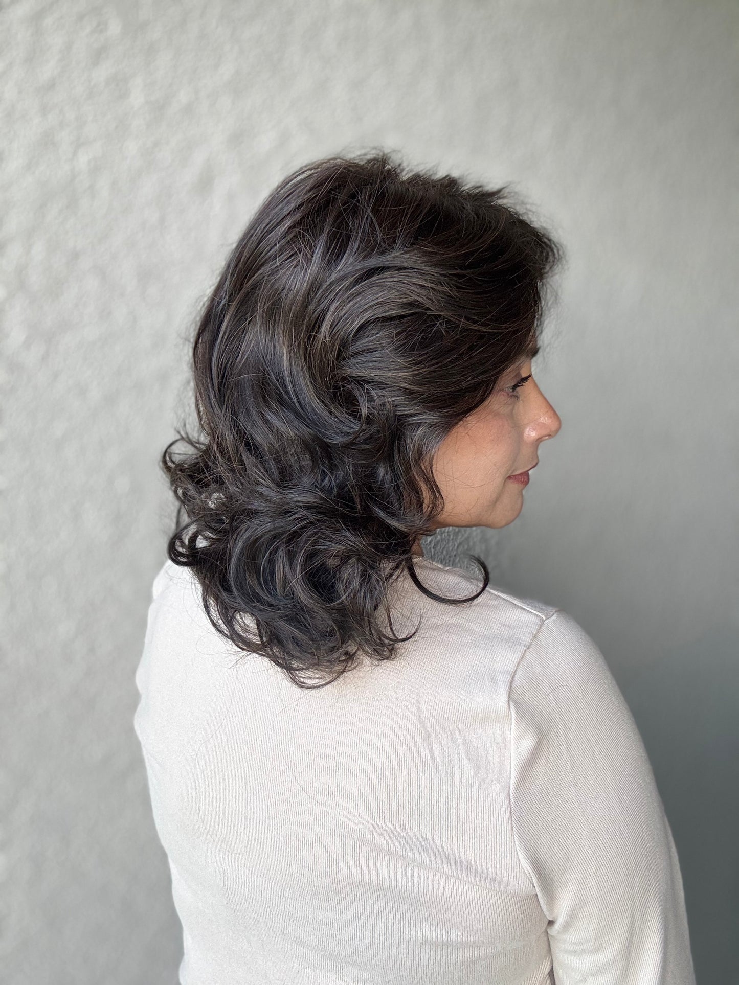 Casual Carlie - Styles by Selene- Heat-friendly Left Mono-part - Tress Allure-Boss Crowns Collab Style