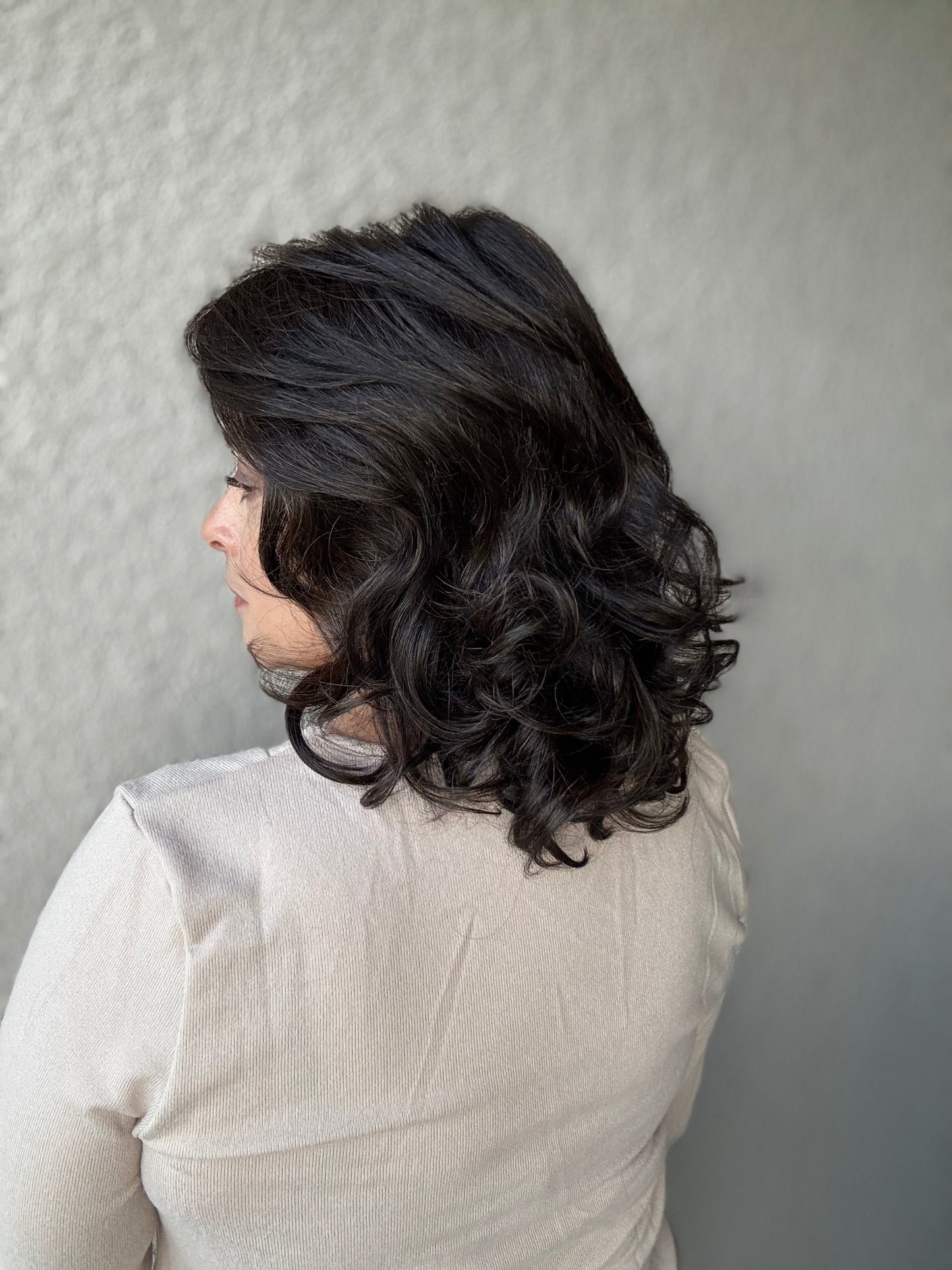 Casual Carlie - Styles by Selene- Heat-friendly Left Mono-part - Tress Allure-Boss Crowns Collab Style