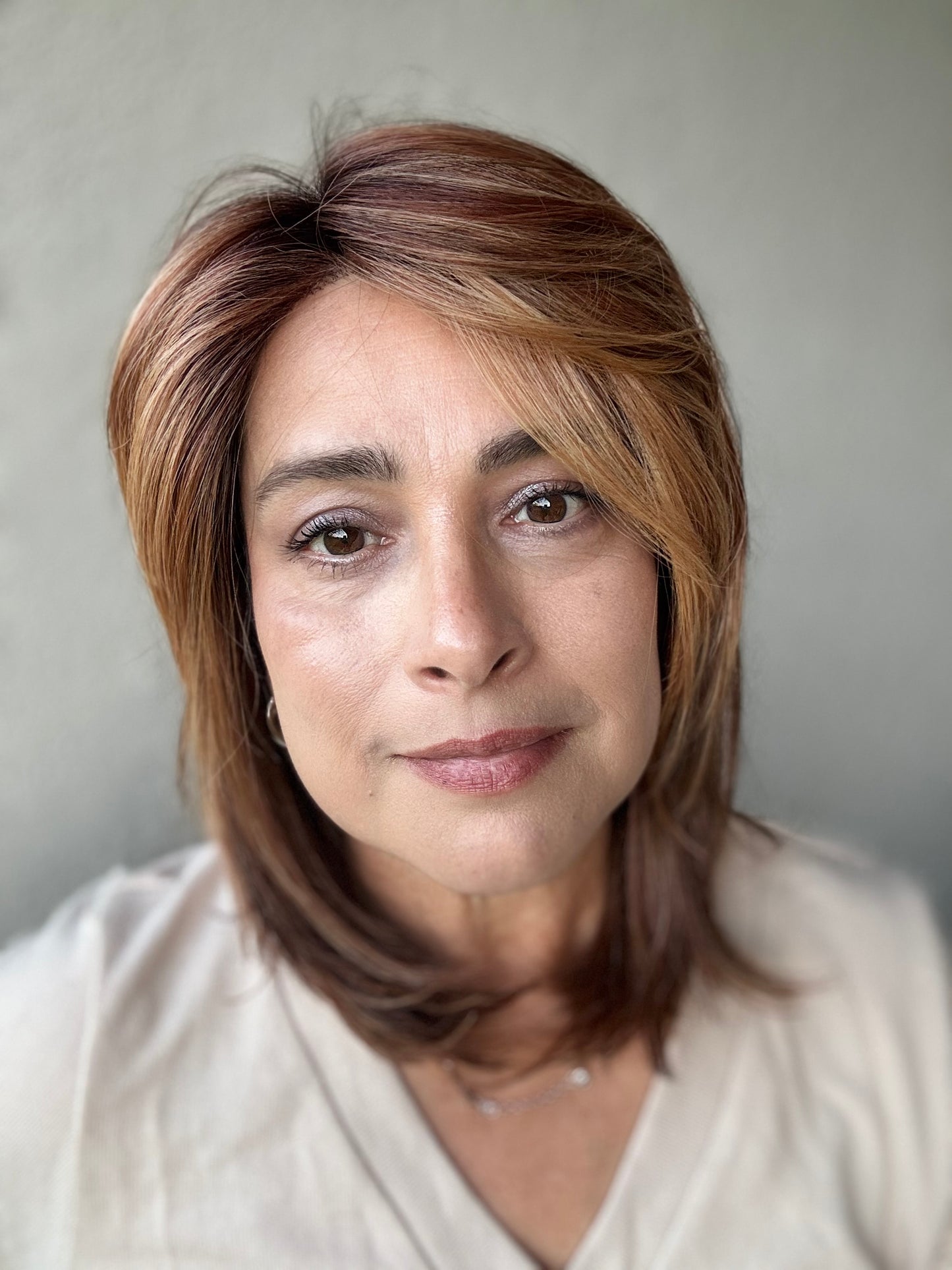 Casual Carlie - Styles by Selene- Heat-friendly Left Mono-part - Tress Allure-Boss Crowns Collab Style