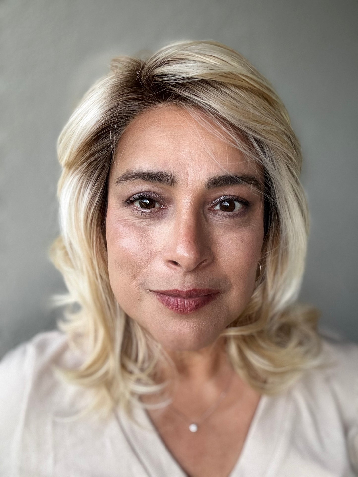 Casual Carlie - Styles by Selene- Heat-friendly Left Mono-part - Tress Allure-Boss Crowns Collab Style