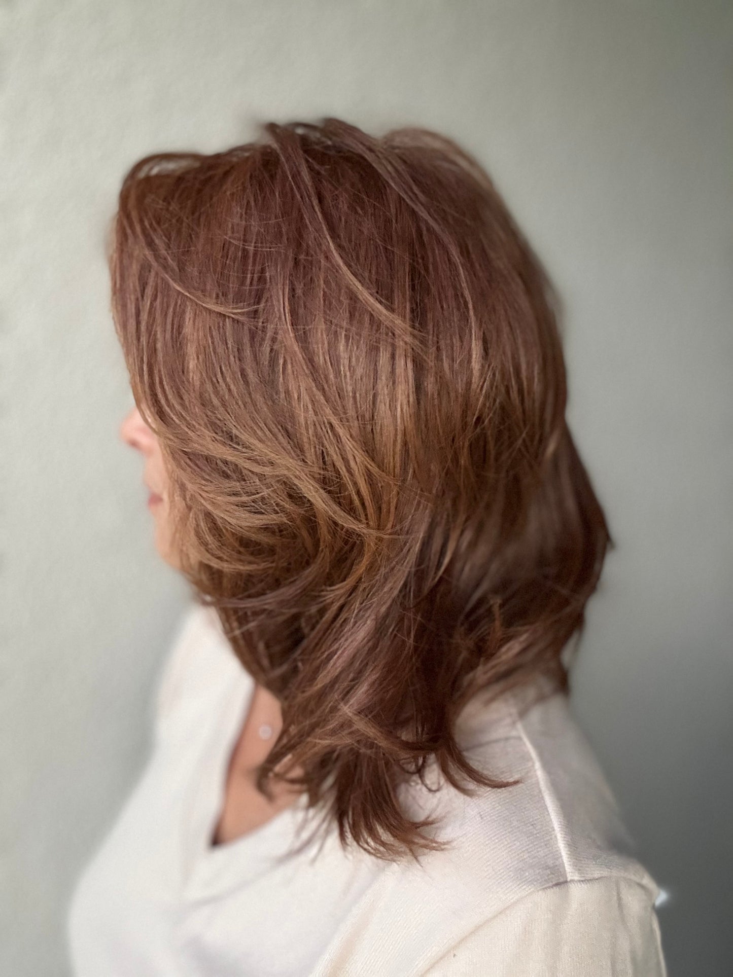 Casual Carlie - Styles by Selene- Heat-friendly Left Mono-part - Tress Allure-Boss Crowns Collab Style