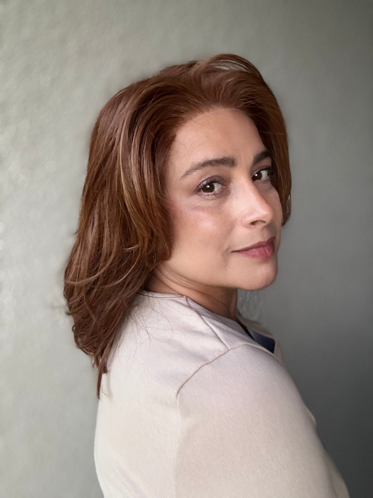 Casual Carlie - Styles by Selene- Heat-friendly Left Mono-part - Tress Allure-Boss Crowns Collab Style