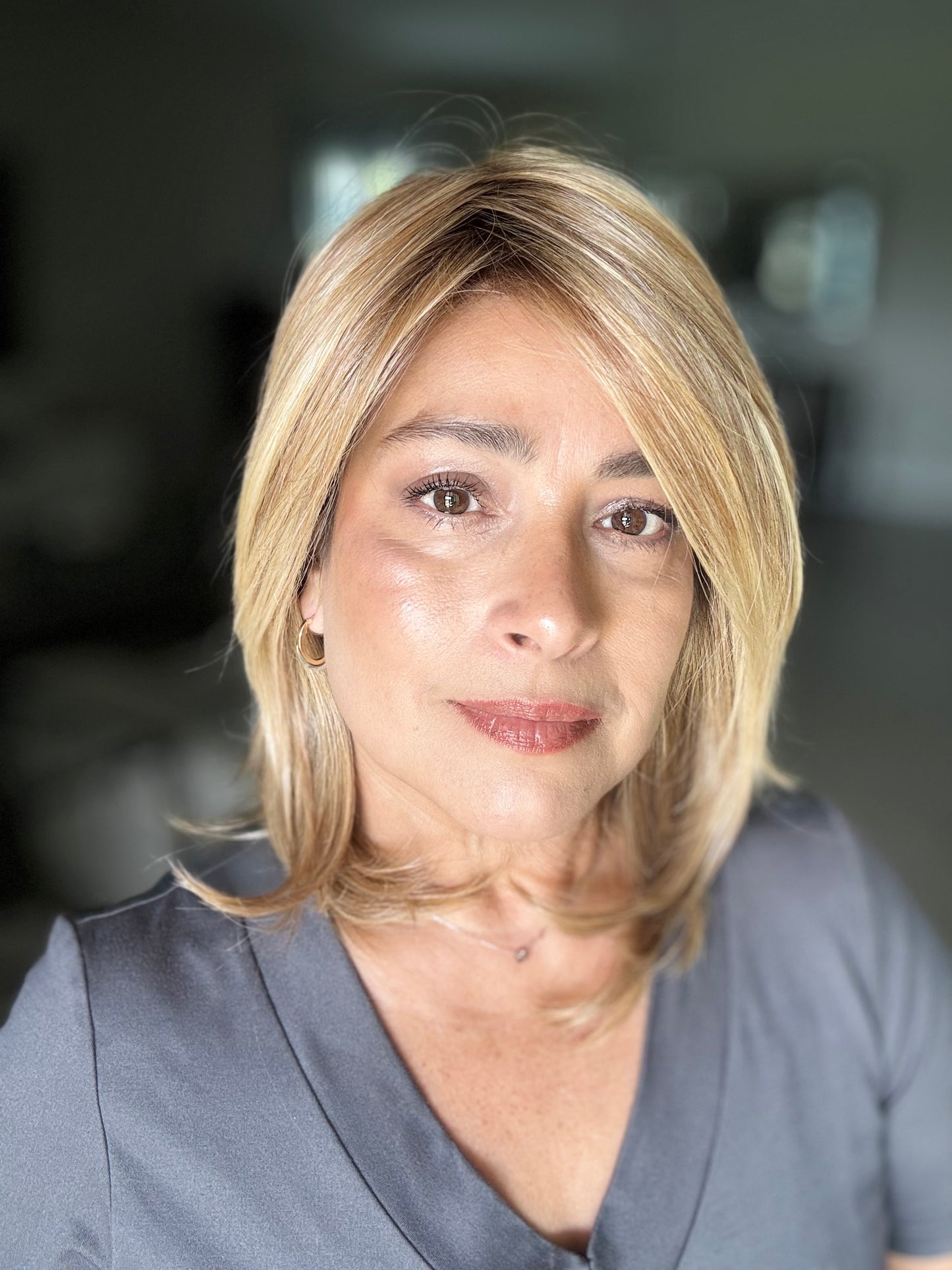 Casual Carlie - Styles by Selene- Heat-friendly Left Mono-part - Tress Allure-Boss Crowns Collab Style