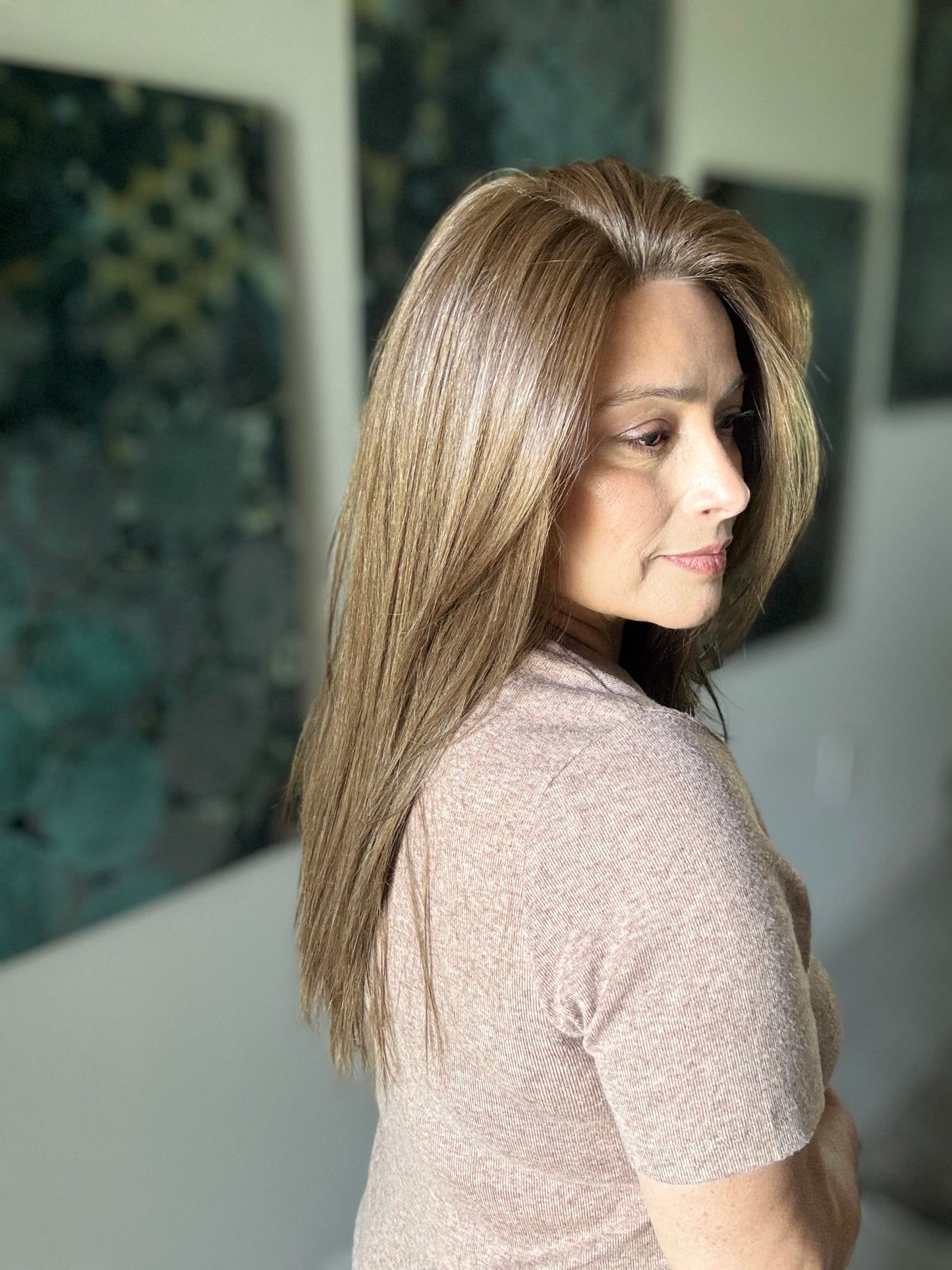 Glam Reimagined #28 in Mocca dawn (10R) Straight - TressAllure Full Mono Collab Style