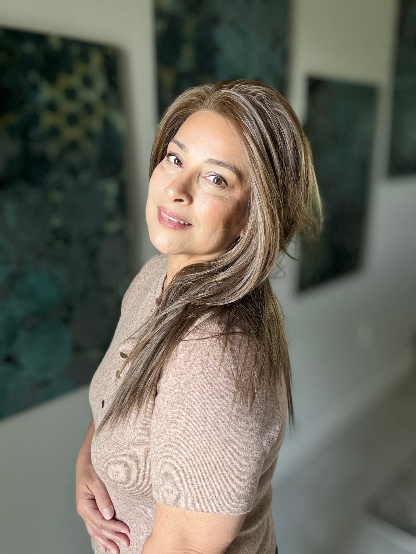 Glam Reimagined #28 in Mocca dawn (10R) Straight - TressAllure Full Mono Collab Style