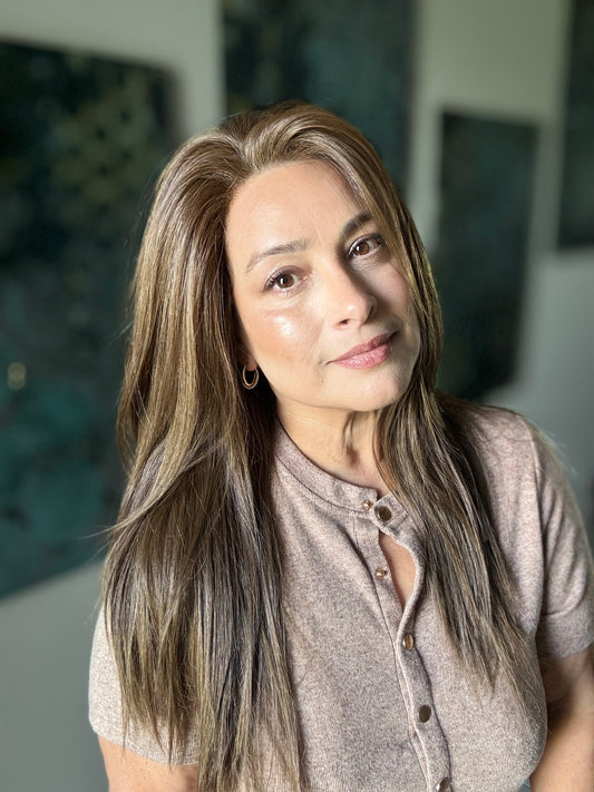 Glam Reimagined #28 in Mocca dawn (10R) Straight - TressAllure Full Mono Collab Style