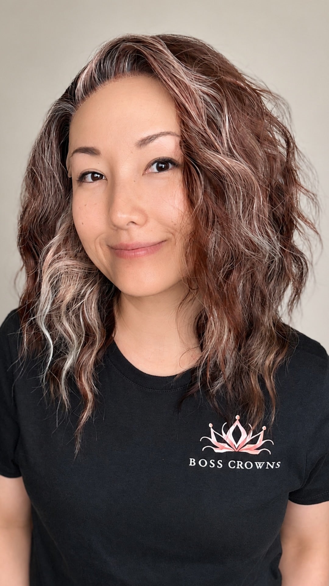 CARKIRA Jessie Blushed Auburn 16" Inch 13x4 Lace Front Synthetic Wig Glueless Natural Hairline Heat-Friendly