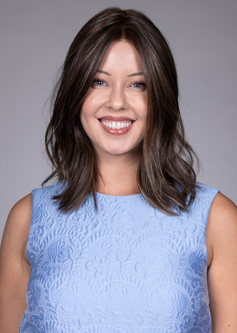 Lyon by Belle Tress in Dark Brown with Highlights, side