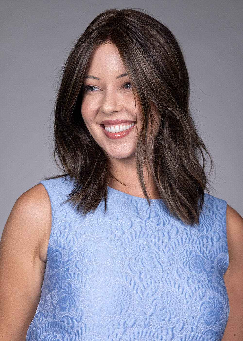 Lyon by Belle Tress in Dark Brown with Highlights, back