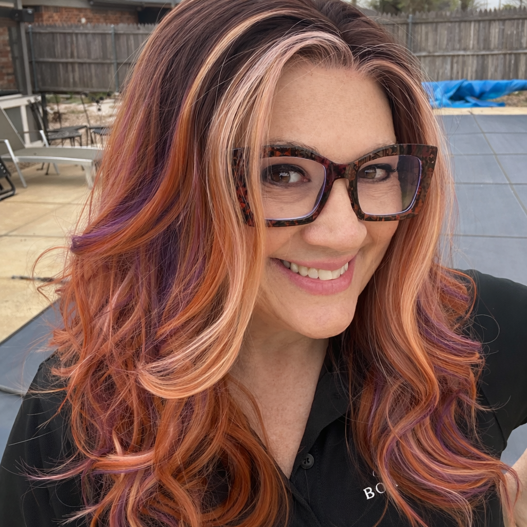CARKIRA Leilani in Flipped Purple Clamshell 20 Inch 13x4 Lace Front Synthetic Wig Glueless Natural Hairline Heat-Friendly