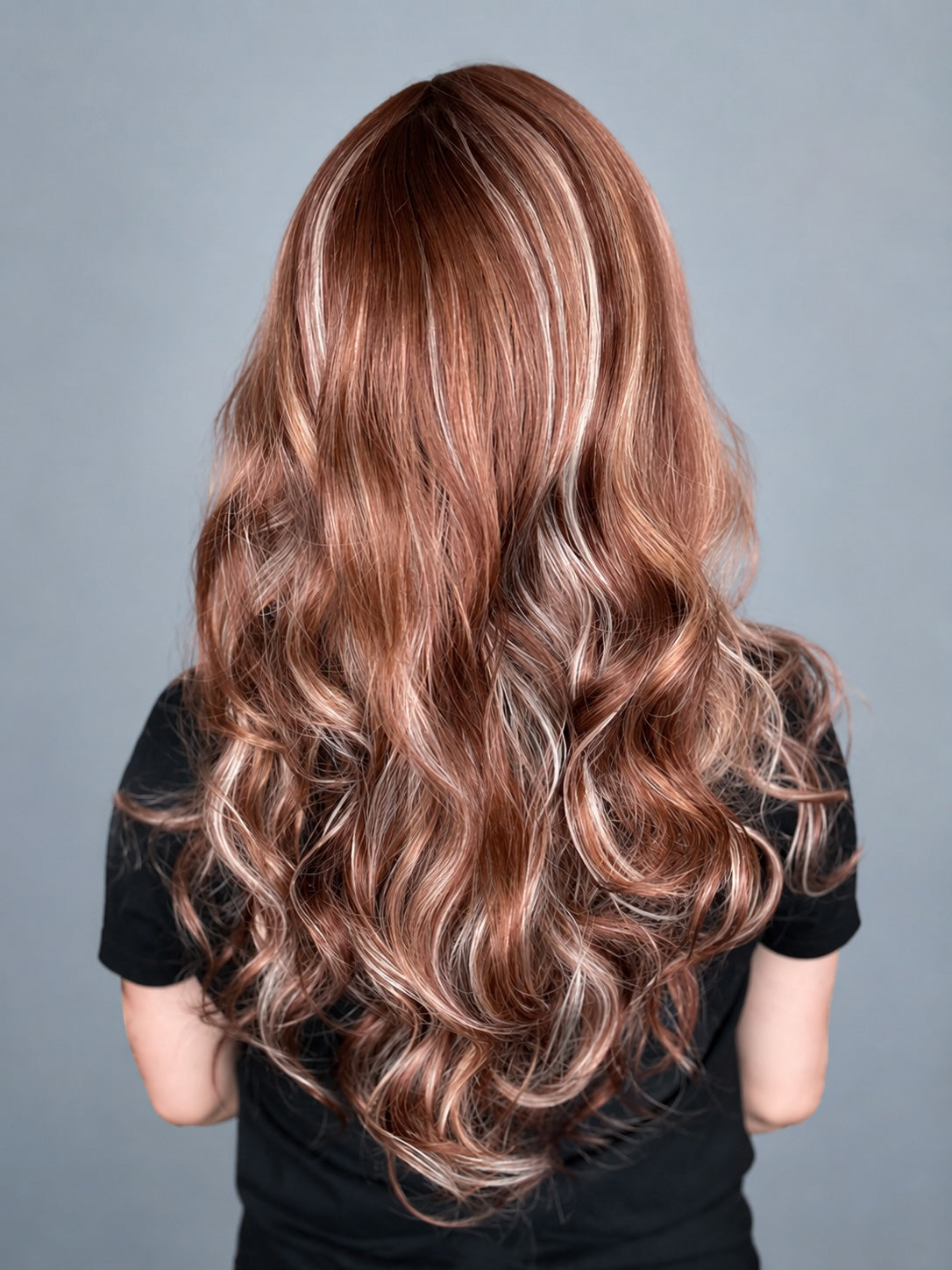 CARKIRA California Cowboy Coppricot 24-26" Inch 13x4 Luxury Lace Front Synthetic Wig Glueless Natural Hairline Heat-Friendly