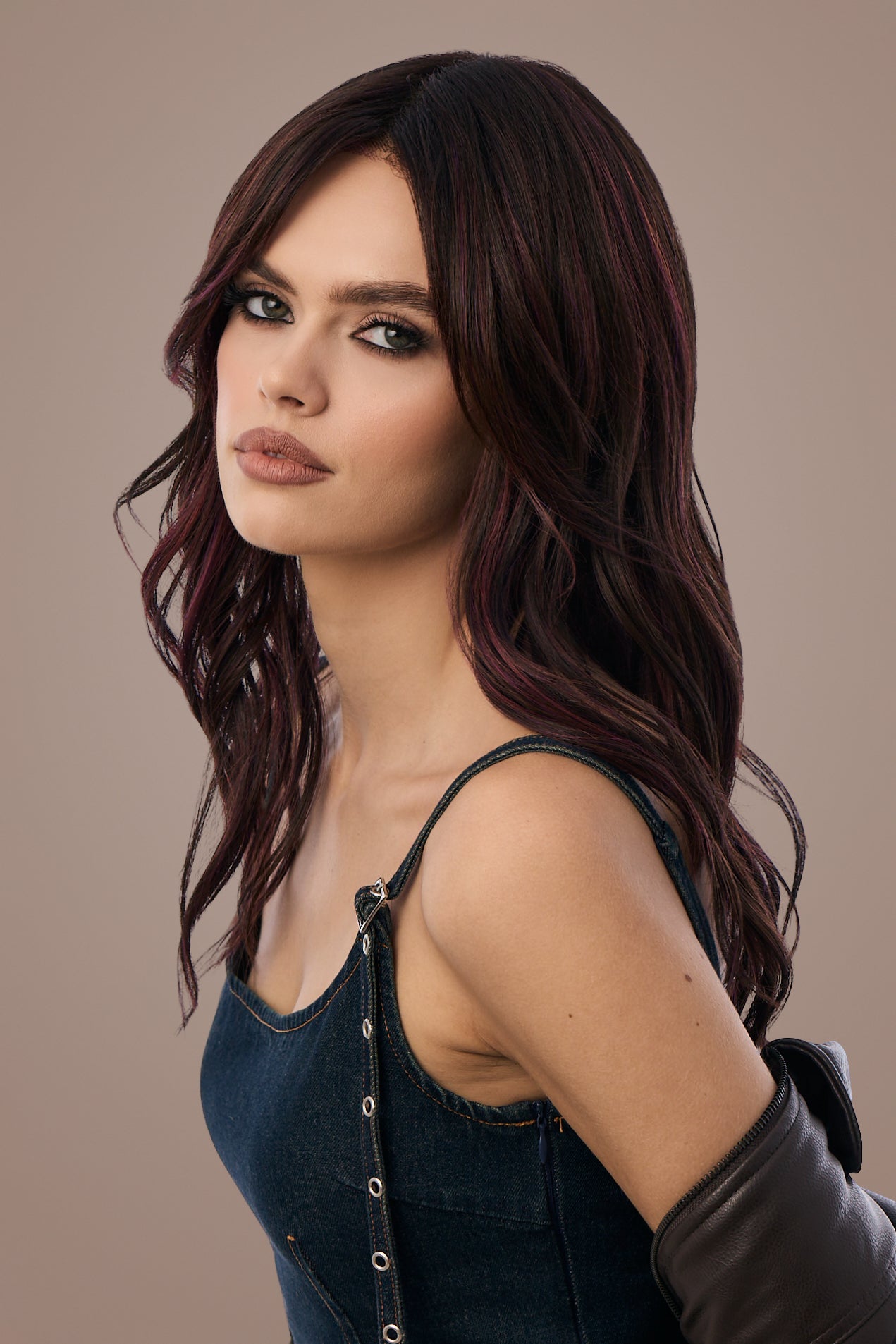 Posh Wavez - Deep Plum Brown-R