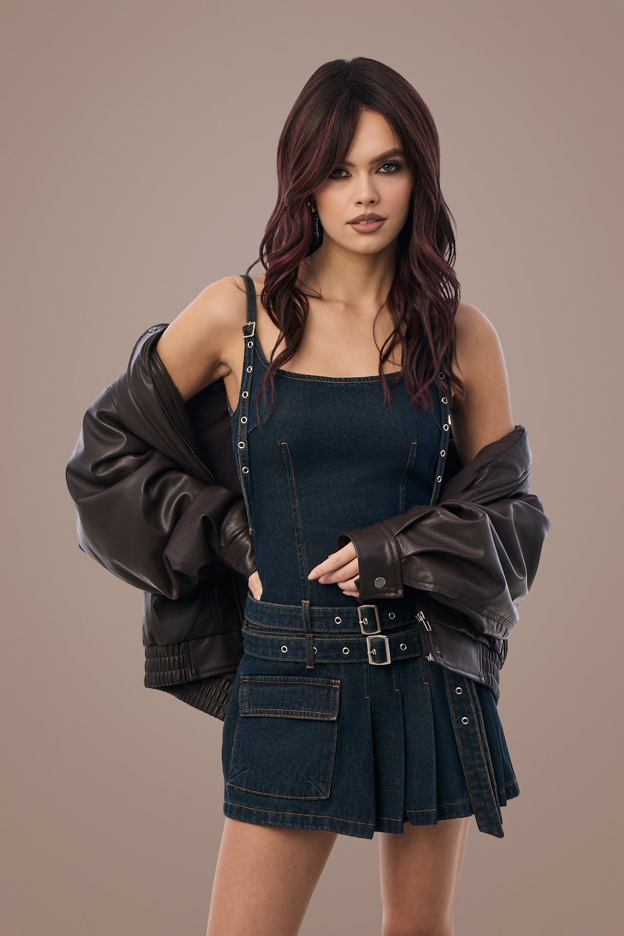 Posh Wavez - Deep Plum Brown-R