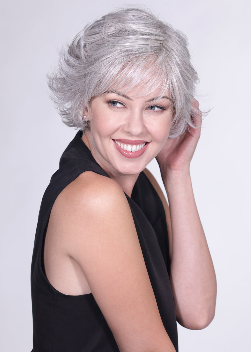 Roma by Belle Tress in Oyster Gray, styled view
