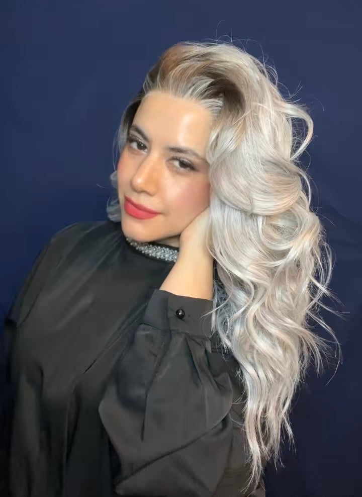 CARKIRA Liz in Moon Frost 13x4 Lace Front Wig with Medium Cap Unisex Heat Friendly Up to 320°F Natural Looking Soft Smooth Realistic Scalp Hairline