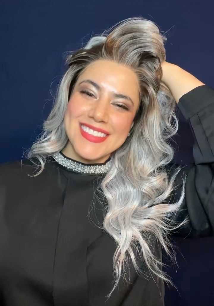 CARKIRA Liz in Moon Frost 13x4 Lace Front Wig with Medium Cap Unisex Heat Friendly Up to 320°F Natural Looking Soft Smooth Realistic Scalp Hairline