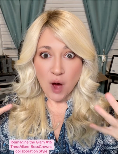 Reimagined Glam #16 Color 24/102/R12 TressAllure Monofilament Collab Style