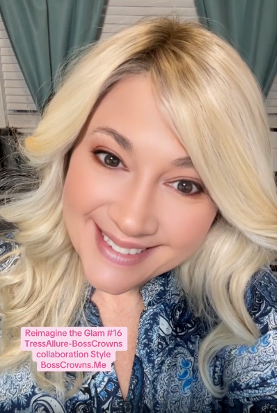 Reimagined Glam #16 Color 24/102/R12 TressAllure Monofilament Collab Style