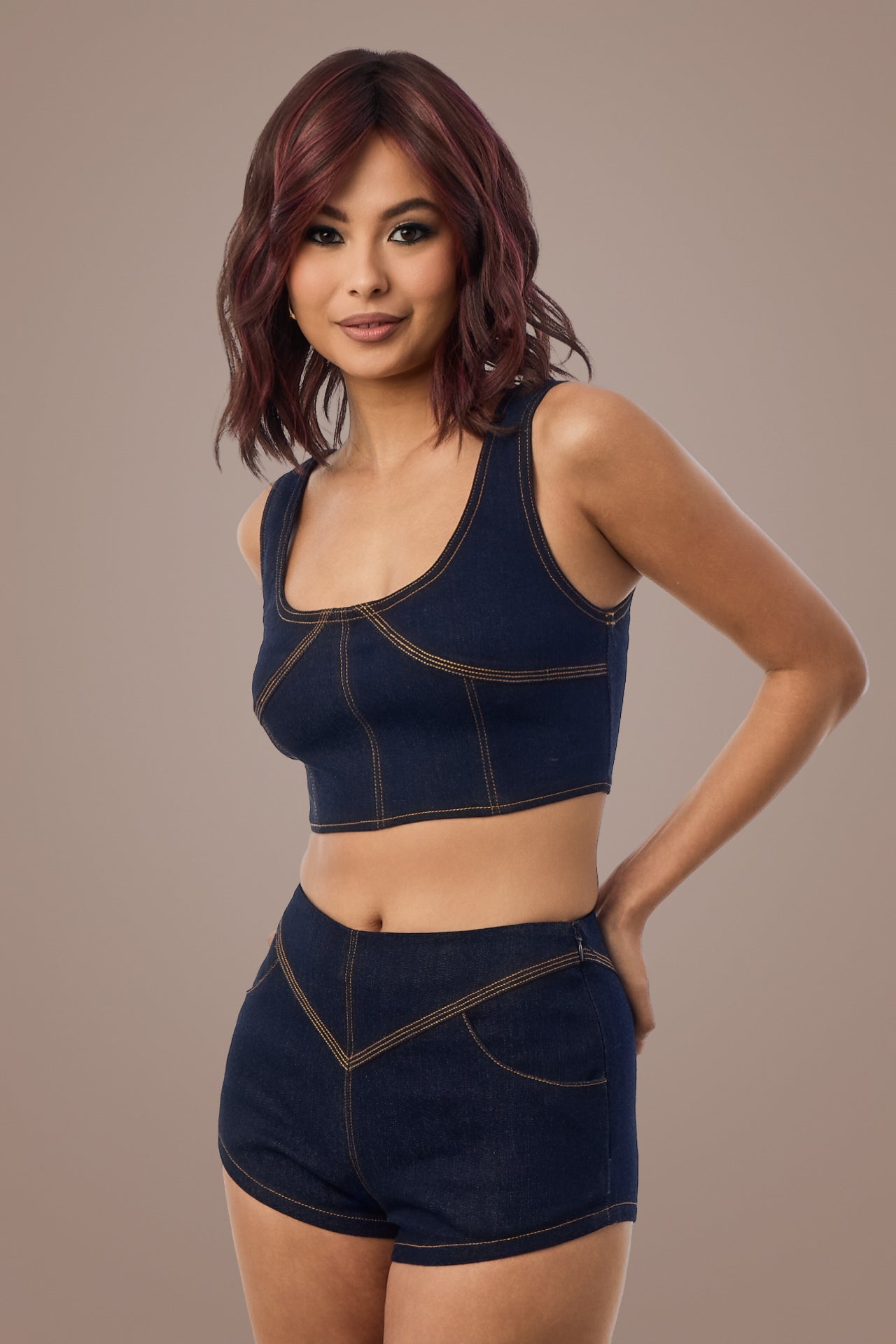 Smooth Wavez - Deep Plum Brown-R