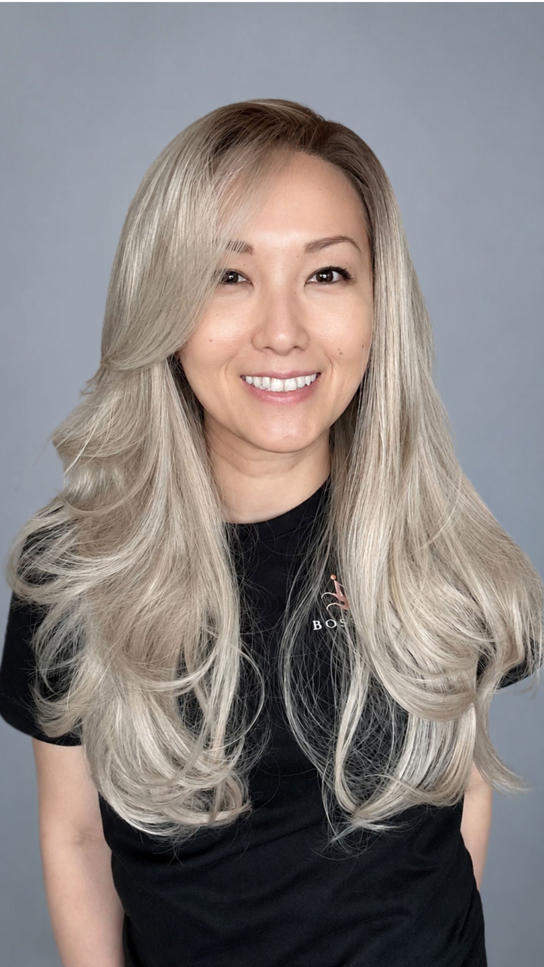 CARKIRA OG Tessa Ash Blonde 26 Inch 13x4 Lace Front Synthetic Wig Glueless Natural Hairline Heat-Friendly