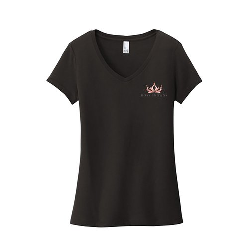 Boss Crowns V-neck T-shirt - Black