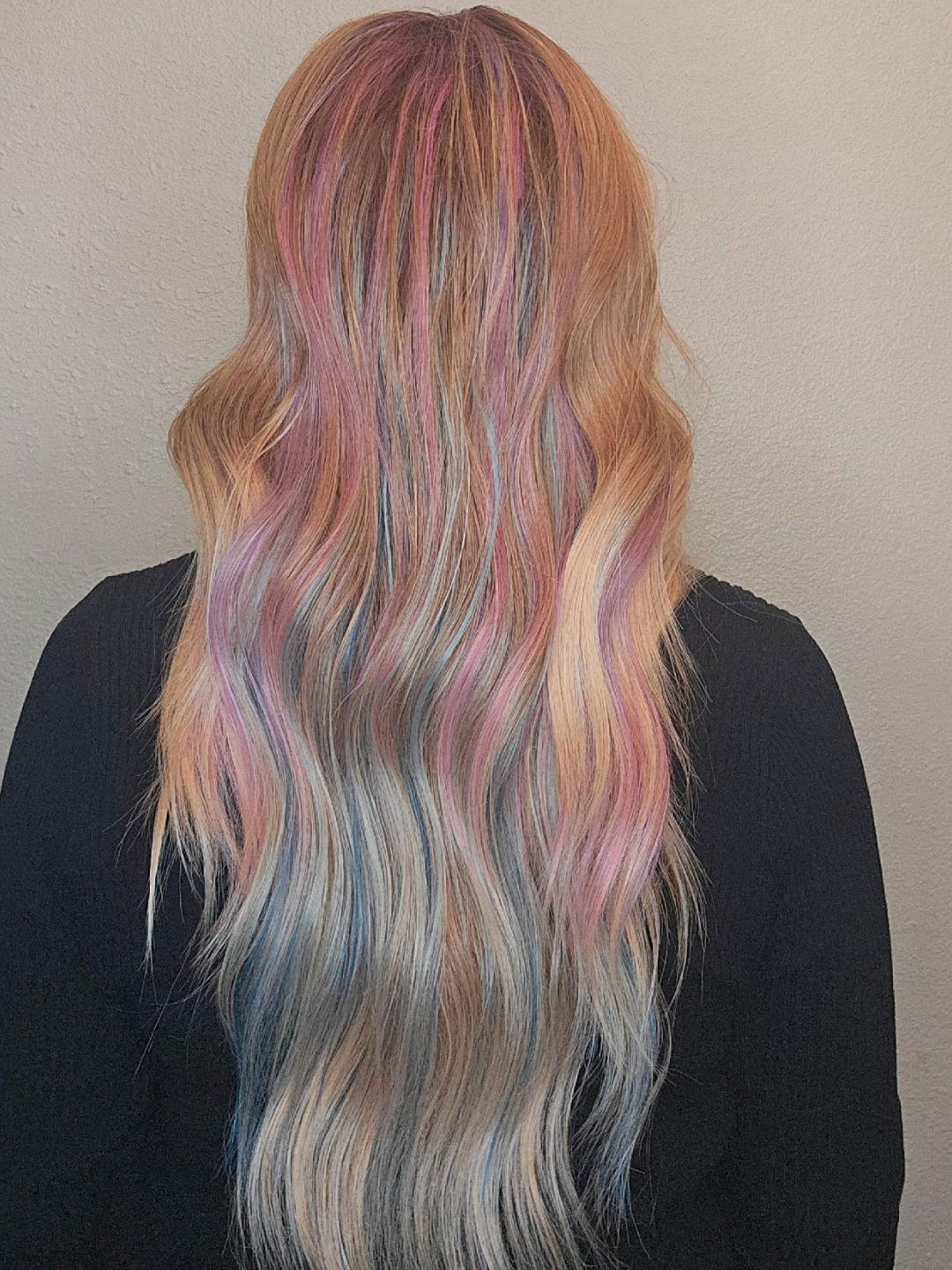 CARKIRA Tina 13x4 Apricot Rainbow Blonde Wig 22" Lace Front Medium Cap Heat Friendly Up to 320°F Natural Look Soft Smooth Realistic Scalp Hairline Unisex Adjustable Straps