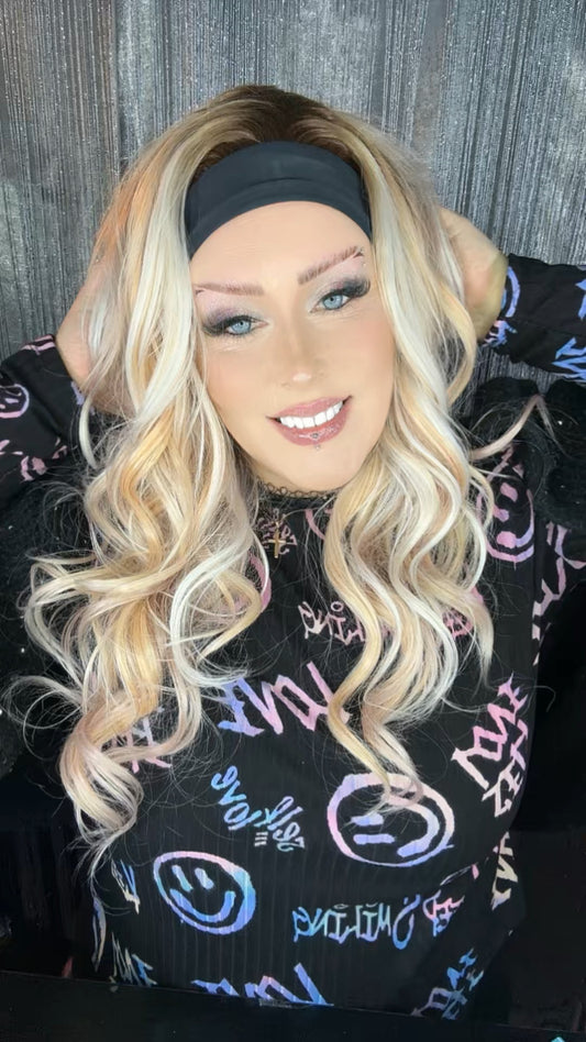 CARKIRA Karen Headband Wig with Average Cap Unisex Heat Friendly Up to 320°F Natural Looking Soft Smooth Realistic Scalp Hairline (Copy) (Copy) (Copy) (Copy)