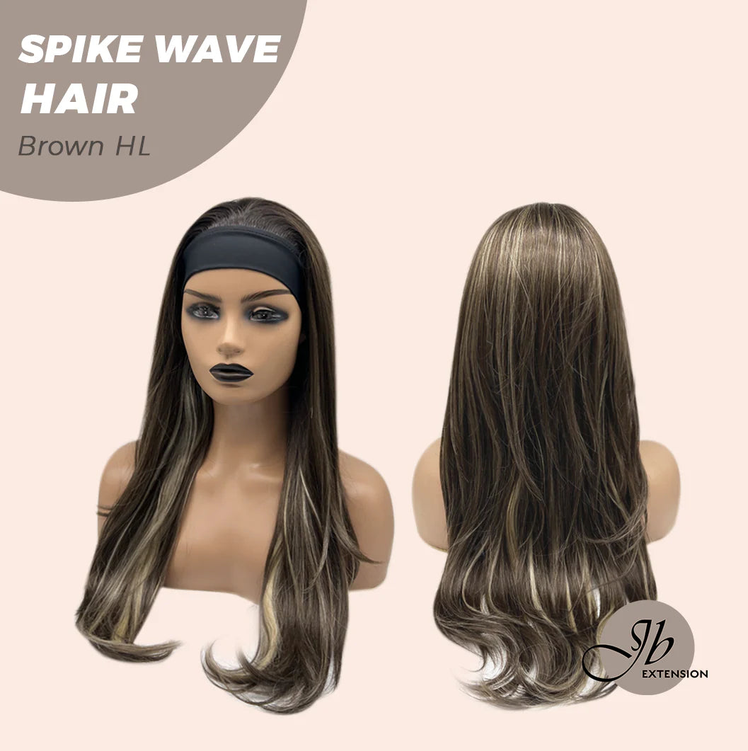 NEW Headband Wig - Spike Wave Brn HL - JB Extension (De-stash Item) Price Includes Shipping