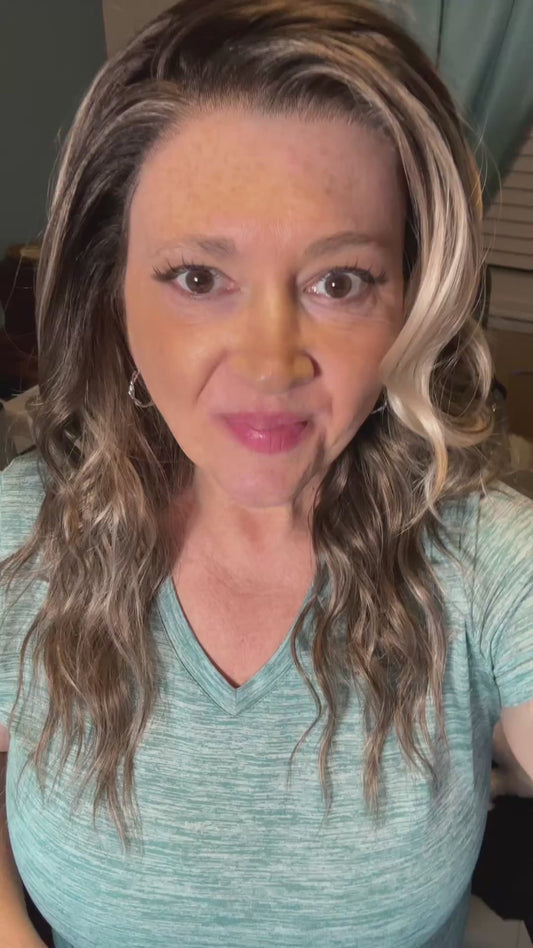 NEW RELEASE - CARKIRA - Dora - 18" 13x4 Lace Front Wig Scandinavian Hairline Ash Brown Highlight Blonde - Medium Cap - FREE SHIPPING