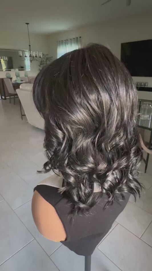 Casual Carlie - Styles by Selene- Heat-friendly Left Mono-part - Tress Allure-Boss Crowns Collab Style