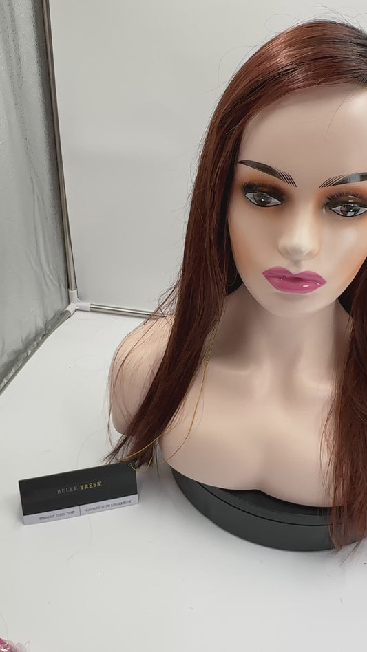 Belle Tress Sample Sale - Straight Press 23 - Full Mono - Cayenne with Ginger Root