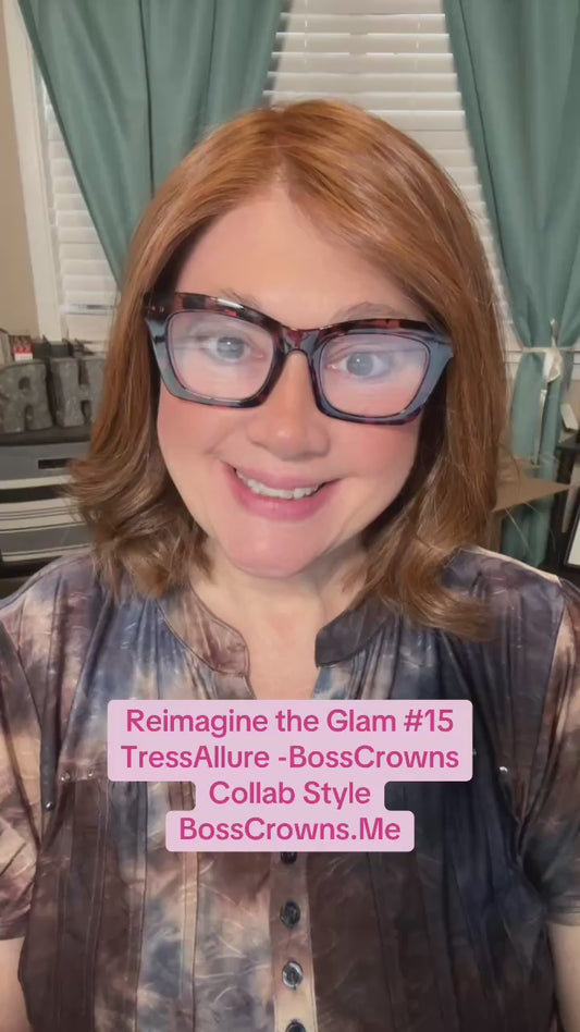 Glam Reimagined #15 Copper Sunrise (27/30/33H) TressAllure Monofilament Collab Style