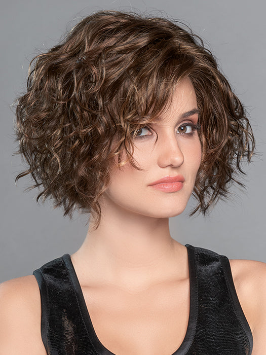 MOVIE STAR by ELLEN WILLE in CHOCOLATE ROOTED 830.6 | Medium to Dark Brown base with Light Reddish Brown highlights and Dark Roots
