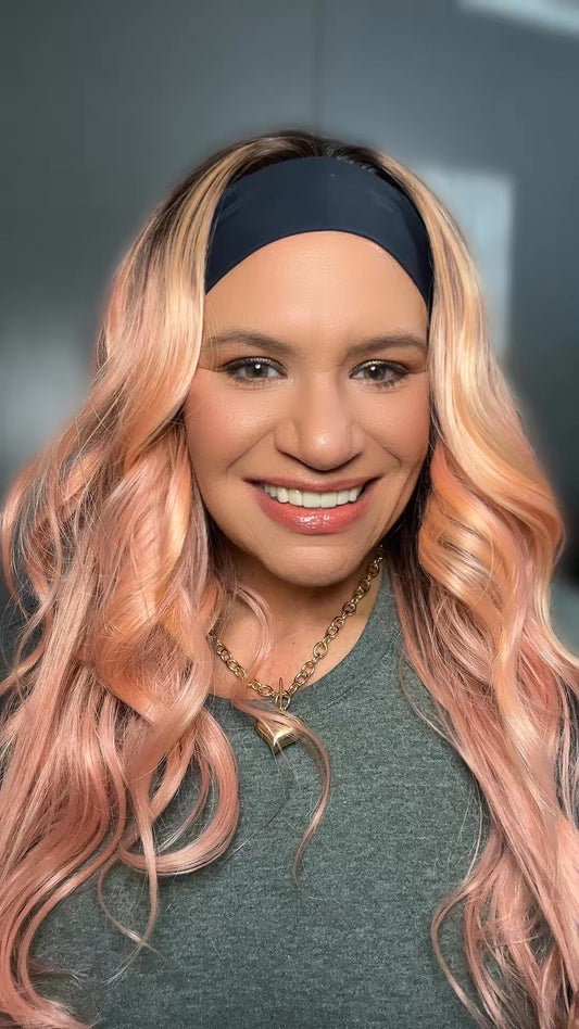 CARKIRA Tracy Headband Wig with Average Cap Unisex Heat Friendly Up to 320°F Natural Looking Soft Smooth Realistic Scalp Hairline