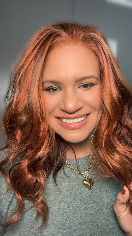 CARKIRA Mandy Vibrant Red 13x4 Lace Front Wig with Medium Cap Unisex Heat Friendly Up to 320°F Natural Looking Soft Smooth Realistic Scalp Hairline