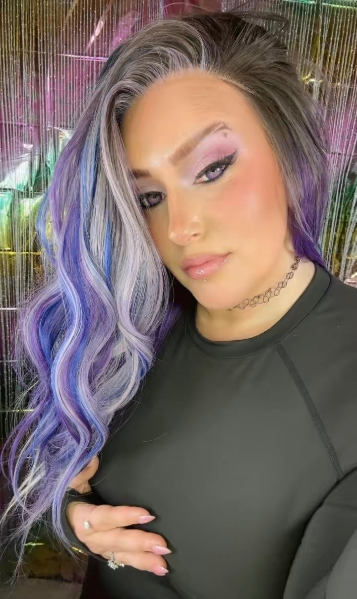 NEW RELEASE CARKIRA 22" Divine Mirage in the color Cosmic Mermaid Shake 13x4 Standard Cap