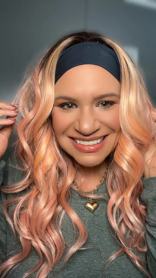 CARKIRA Tracy Headband Wig with Average Cap Unisex Heat Friendly Up to 320°F Natural Looking Soft Smooth Realistic Scalp Hairline