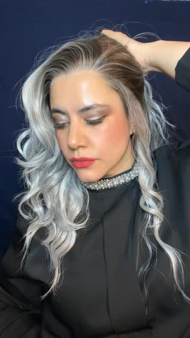 CARKIRA Liz in Moon Frost 13x4 Lace Front Wig with Medium Cap Unisex Heat Friendly Up to 320°F Natural Looking Soft Smooth Realistic Scalp Hairline