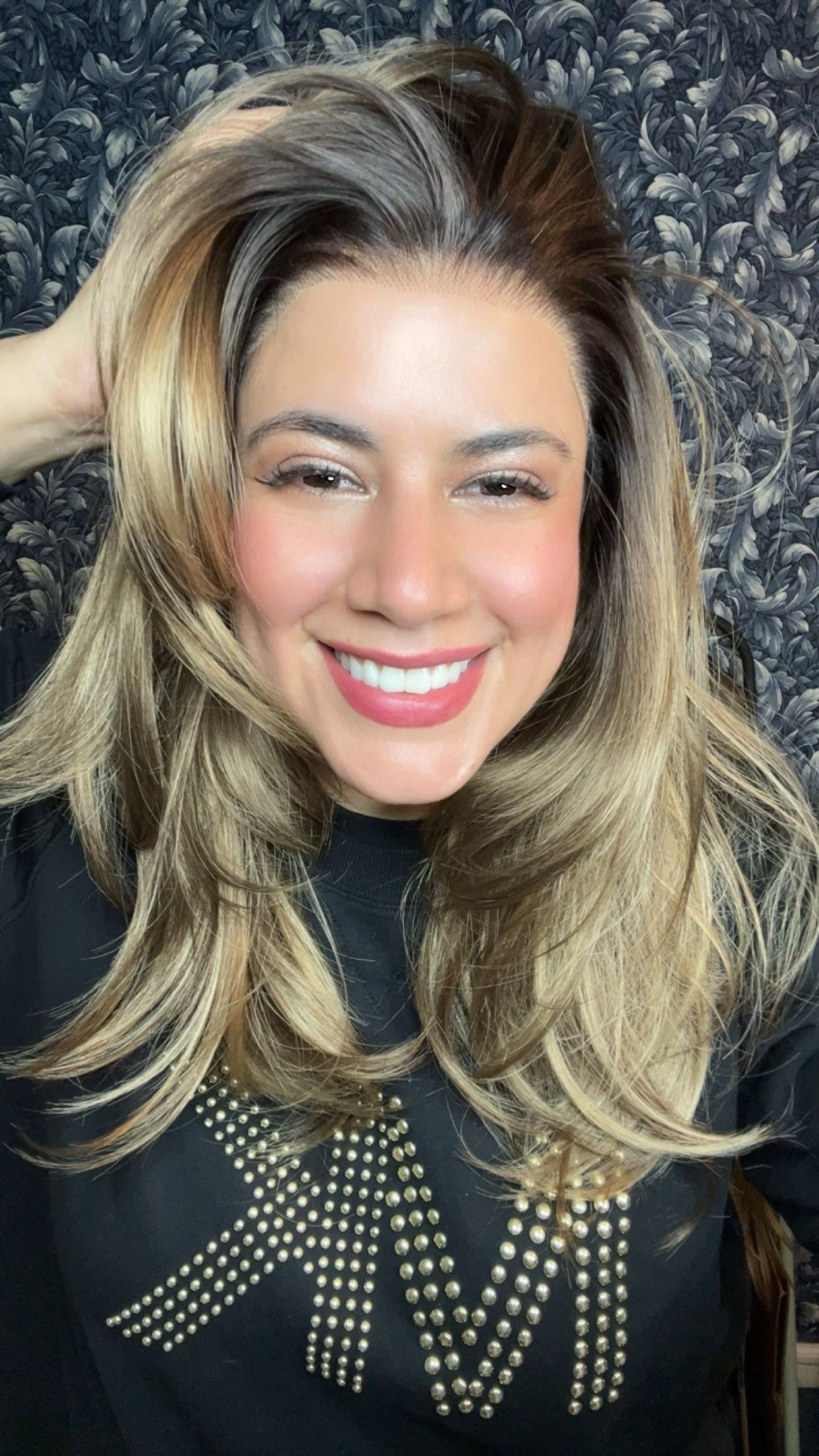 CARKIRA Dana 13x4 Lace Front Wig Gentle Brown Blend Medium Cap Unisex Heat Friendly Up to 320°F Natural Looking Soft Smooth Realistic Scalp Hairline Adjustable Straps Comfortable Elastic