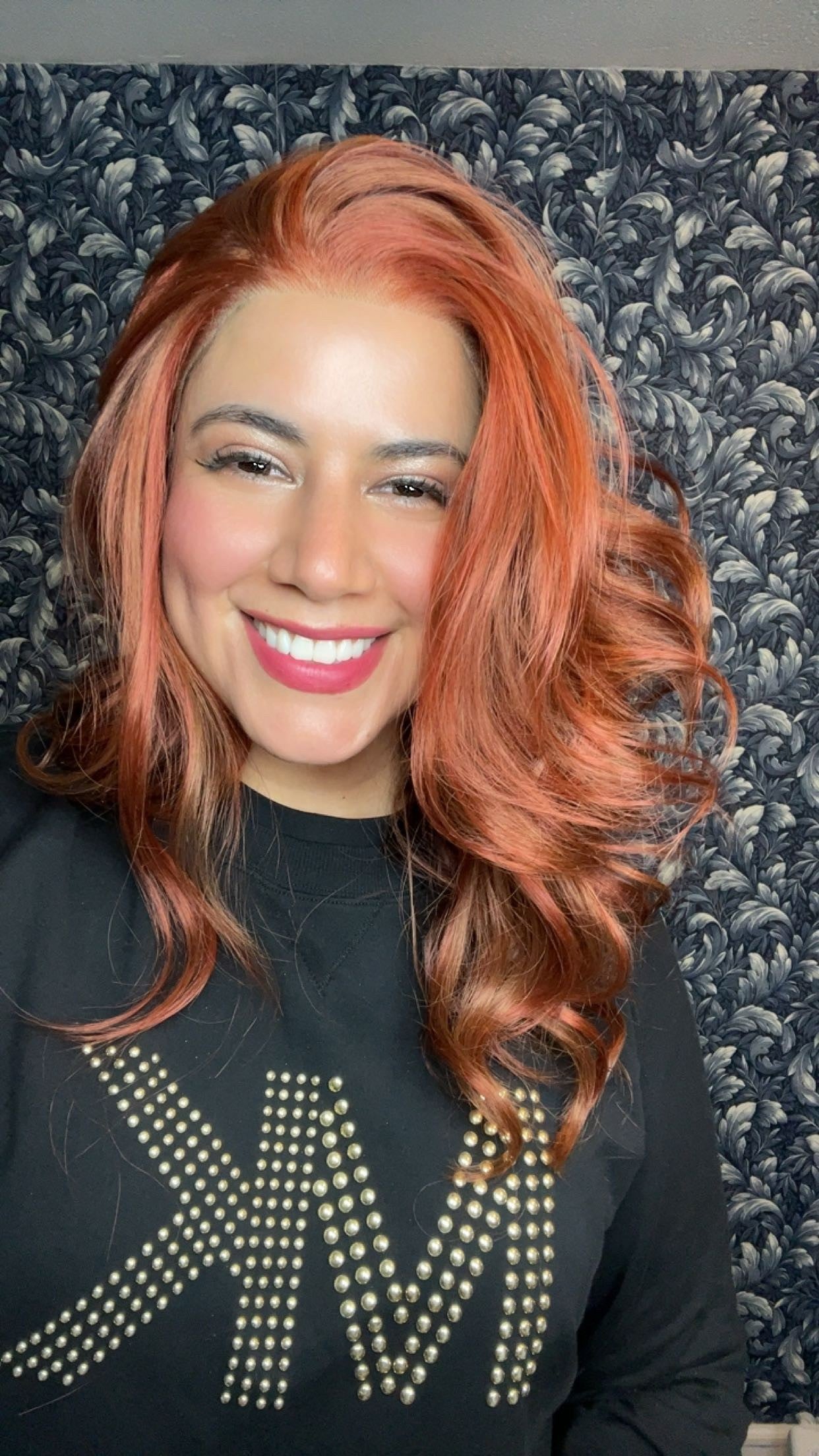 CARKIRA Mandy Vibrant Red 13x4 Lace Front Wig with Medium Cap Unisex Heat Friendly Up to 320°F Natural Looking Soft Smooth Realistic Scalp Hairline